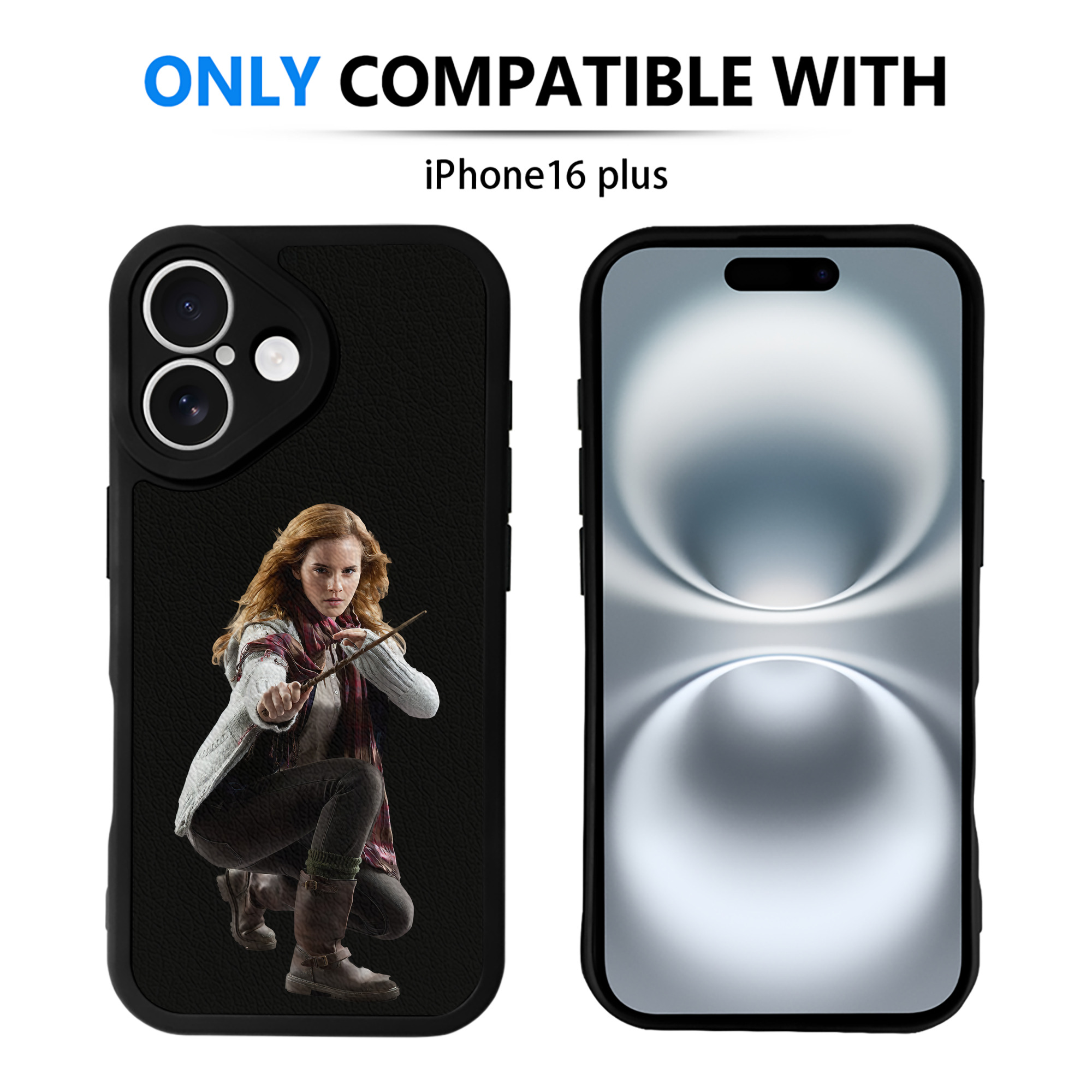 （画像用） Harry Potter ハリー・ポッターシリーズ 【iPhone 16シリーズ対応】シリコンスマホケース（レザー調） 材質：シリコン